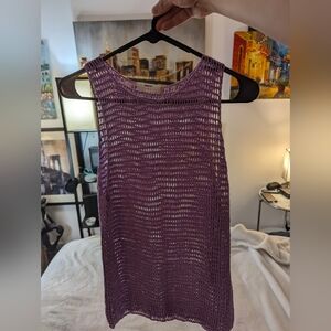 MIKOH Boutique Knitted Purple Tank Top Sleeveless Woman’s Size 2